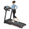 Fitshow App Home Foldable Treadmill with Incline, Folding Treadmill for Home Workout