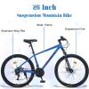 Mountain Bike for Men and Women 26 inch 24 Speed Suspension Fork KENDA Tires