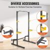 VEVOR Squat Stand Power Rack, Multi-Functional Power Rack with Pull up Bar, Hook, and Weight Plate Storage Attachment, Adjustable Power Rack Cage