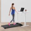 2 in 1 Under Desk Electric Treadmill 2.5HP; with Bluetooth APP and speaker; Remote Control; Display; Walking Jogging Running Machine Fitness Equipment