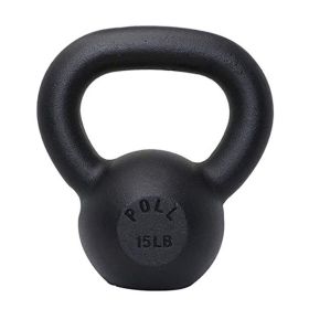 Arm Power Exercise Equipment Kettlebell for Home Fitness (Weights Available: 15LB, Color: black)