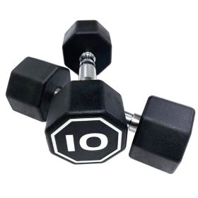 Octagon Dumbbell for Commercial & Household Fitness Usage (Weights Available: 10LB, Color: black)