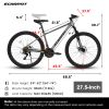 A27312 Mountain Bike 27.5 Inch Wheels, 21-Speed Mens Womens Trail Commuter City Mountain Bike