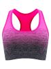 1pc/2pcs/3pcsMedium Support Two Tone Racer Back Sports Bra, Fitness Workout Running Yoga Bra