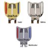 1pc "One Putt" Pattern Golf Hat Clip; Golf Putting Alignment Aiming Ball Marker With Magnetic