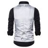 Men's Sequin Vest Shiny Suit Vest V-neck Party Dress