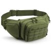 Tactical Fanny Pack For Men Concealed Carry Bag Military Waist Bag Traveling Waist Pouch with Adjustable Strap Quick Release for Camping Hiking