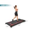 2 in 1 Under Desk Electric Treadmill 2.5HP; with Bluetooth APP and speaker; Remote Control; Display; Walking Jogging Running Machine Fitness Equipment