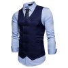 Men's Suit Vest Slim Fit Double Breasted Dress Vest