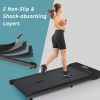 2 in 1 Under Desk Electric Treadmill 2.5HP; with Bluetooth APP and speaker; Remote Control; Display; Walking Jogging Running Machine Fitness Equipment