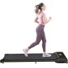 2 in 1 Under Desk Electric Treadmill 2.5HP; with Bluetooth APP and speaker; Remote Control; Display; Walking Jogging Running Machine Fitness Equipment