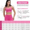 1Pc/3Pcs Women Strap Sport Bras Padded Strappy Crop Square Neck Low Impact Bras Sexy Fitness Tank Tops