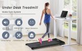 2 in 1 Under Desk Electric Treadmill 2.5HP; with Bluetooth APP and speaker; Remote Control; Display; Walking Jogging Running Machine Fitness Equipment